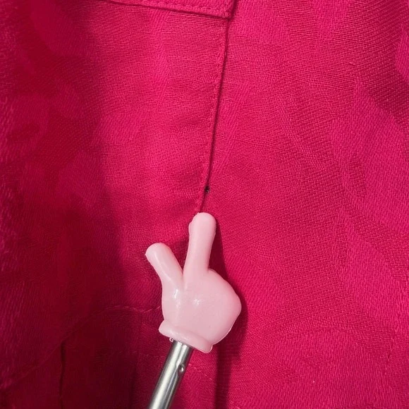 Jones Wear Jacket Womens 16 Pink Linen Cotton Floral Jacquard Blazer‎ Career - Picture 9 of 16